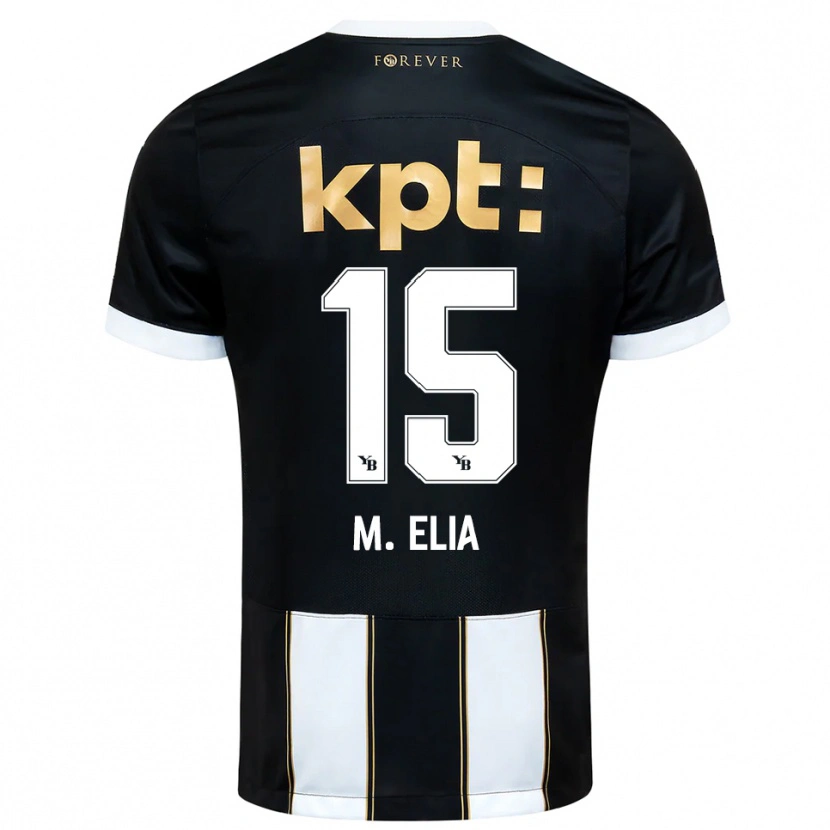 Danxenメンズメシャック・エリア#15黒と白アウェイシャツ2025/26ジャージーユニフォーム