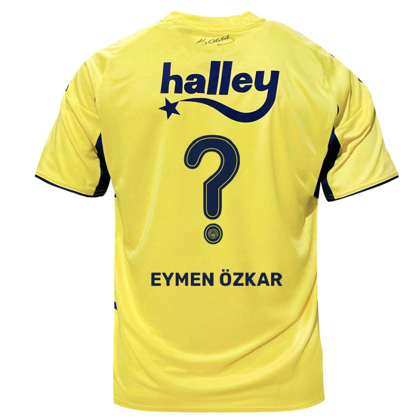 DanxenメンズAli Eymen Özkar#0黄色と紺アウェイシャツ2025/26ジャージーユニフォーム