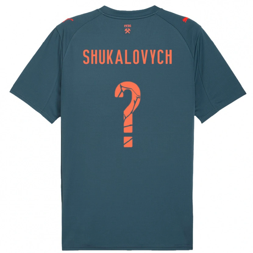 DanxenメンズStanislav Shukalovych#0紺と赤アウェイシャツ2025/26ジャージーユニフォーム