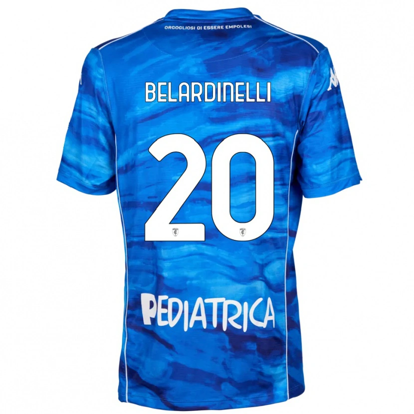 DanxenレディースLuca Belardinelli#20青と白ホームシャツ2025/26ジャージーユニフォーム