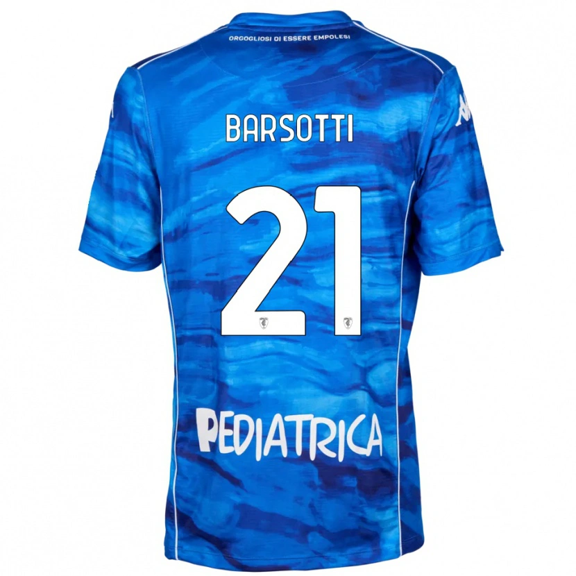 DanxenレディースLeonardo Barsotti#21青と白ホームシャツ2025/26ジャージーユニフォーム