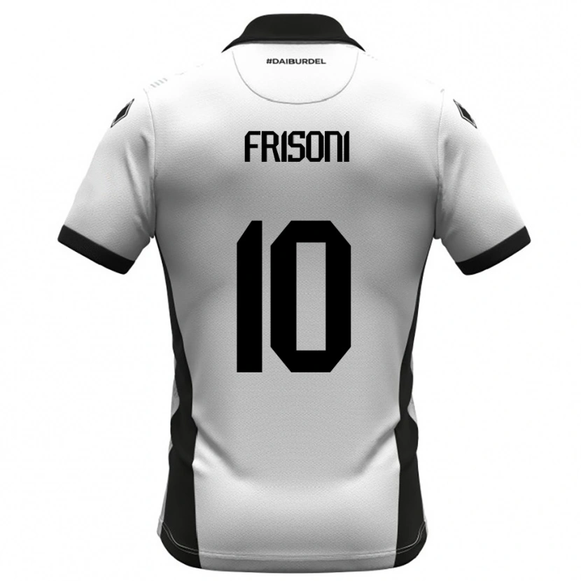DanxenレディースRiccardo Frisoni#10白、黒、オレンジホームシャツ2025/26ジャージーユニフォーム