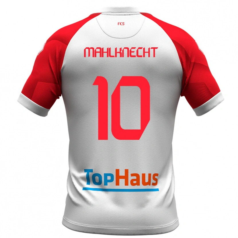 DanxenレディースFelix Mahlknecht#10白 赤ホームシャツ2025/26ジャージーユニフォーム