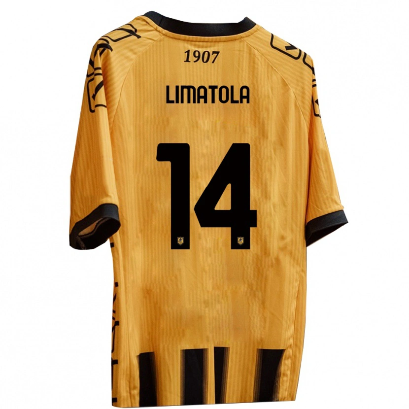 DanxenレディースLuigi Limatola#14黄 黒ホームシャツ2025/26ジャージーユニフォーム