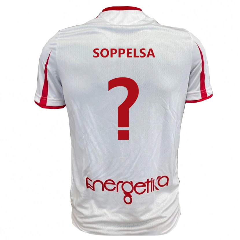 DanxenレディースMattia Soppelsa#0白と赤ホームシャツ2025/26ジャージーユニフォーム