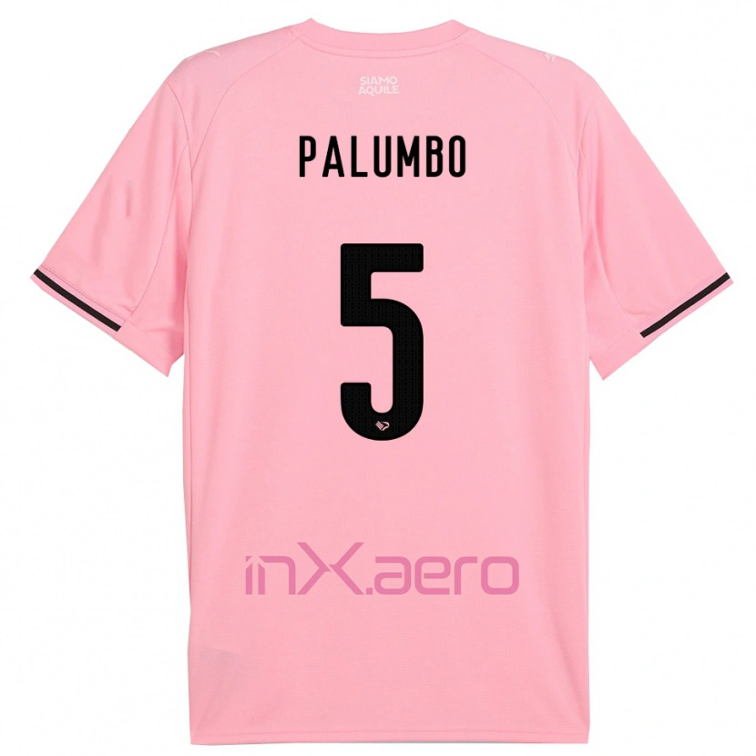 DanxenレディースAntonio Palumbo#5ピンクと黒ホームシャツ2025/26ジャージーユニフォーム