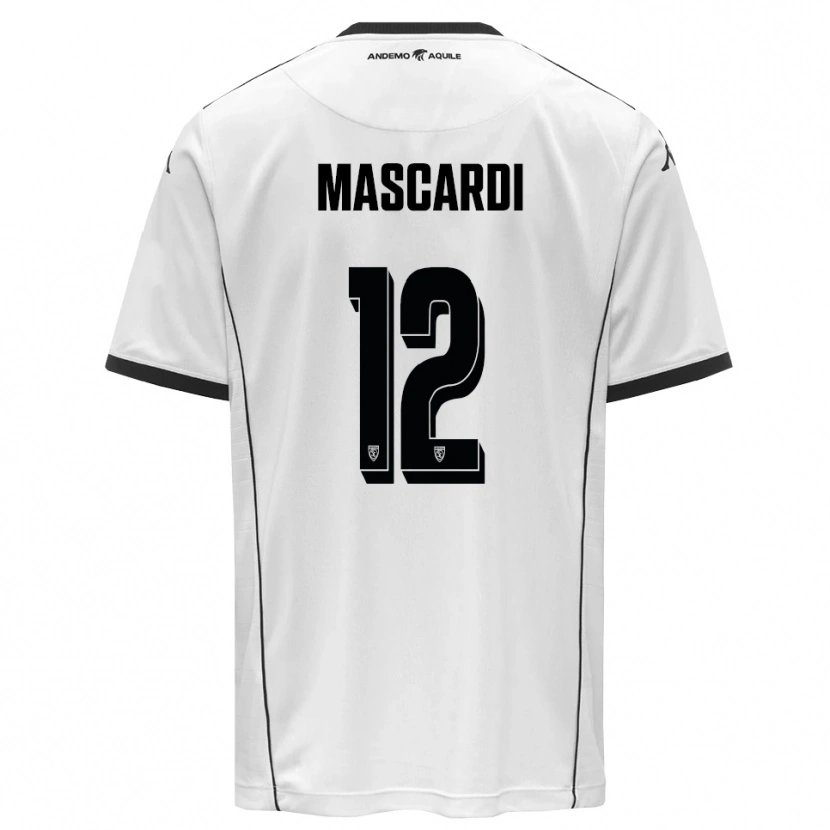 DanxenレディースDiego Mascardi#12白と黒ホームシャツ2025/26ジャージーユニフォーム