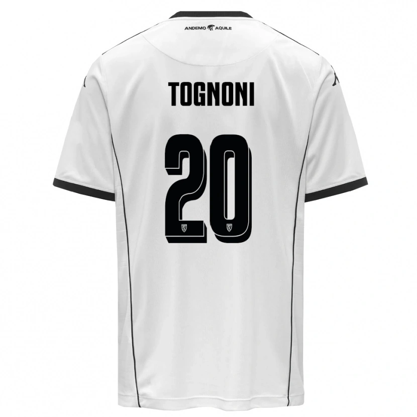 DanxenレディースThomas Tognoni#20白と黒ホームシャツ2025/26ジャージーユニフォーム