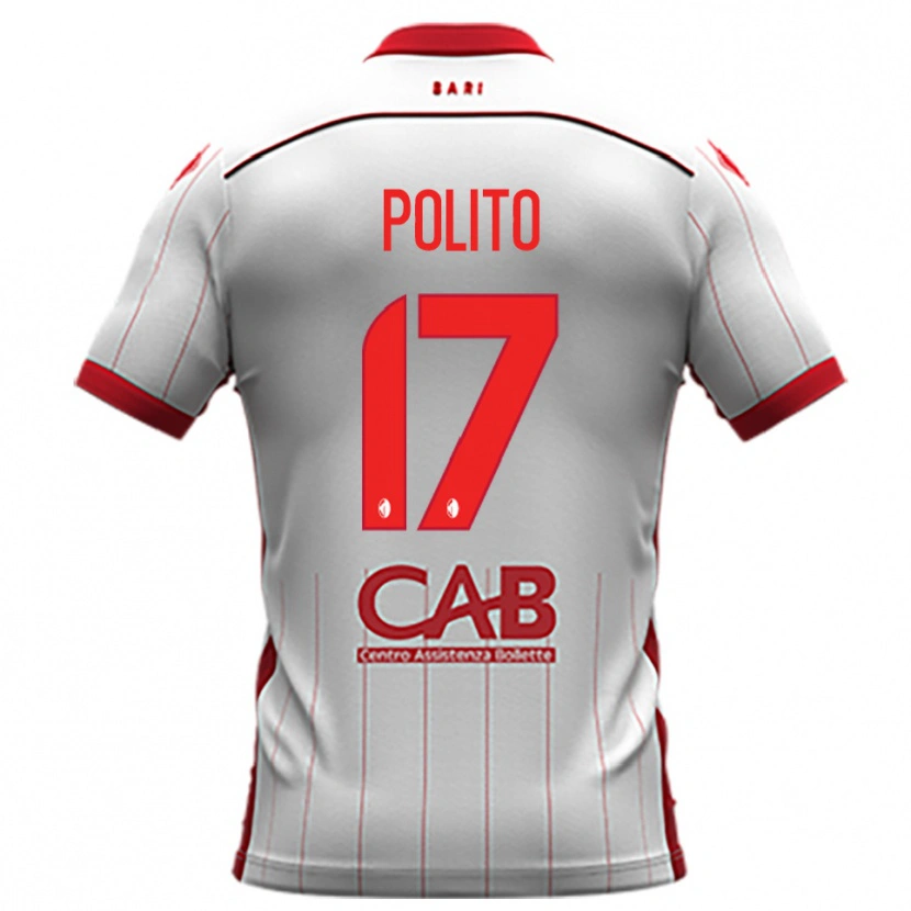 DanxenレディースFabio Polito#17白と赤ホームシャツ2025/26ジャージーユニフォーム