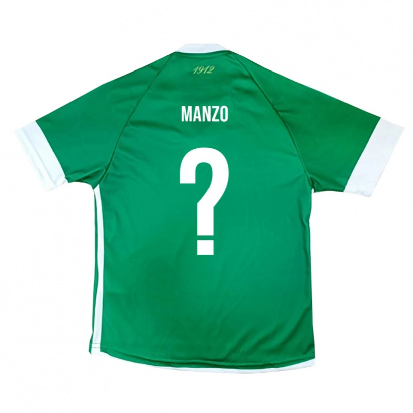 DanxenレディースAntonio Manzo#0緑と白ホームシャツ2025/26ジャージーユニフォーム