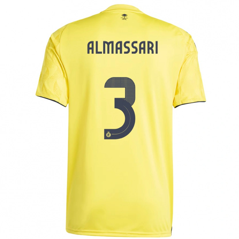 DanxenレディースWadha Almassari#3黄色と黒ホームシャツ2025/26ジャージーユニフォーム