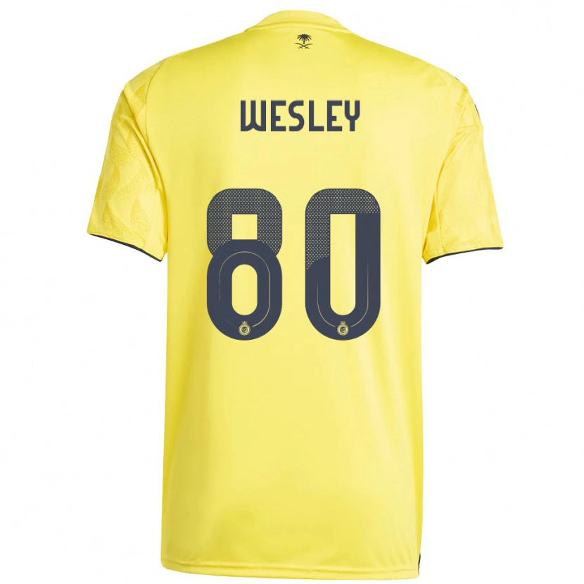 DanxenレディースWesley#80黄色と黒ホームシャツ2025/26ジャージーユニフォーム