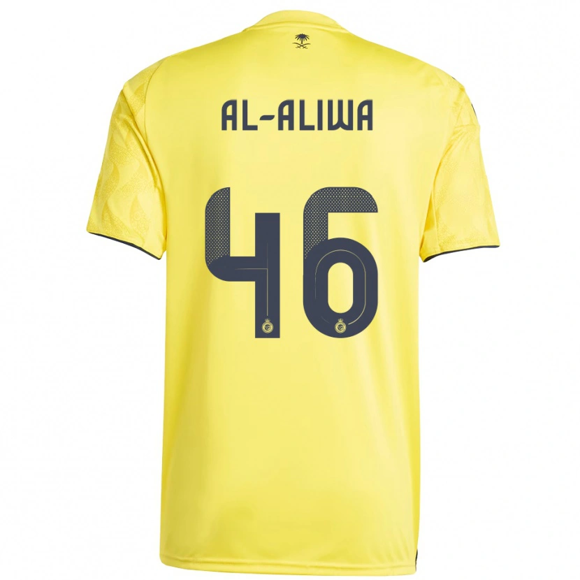 DanxenレディースAbdulaziz Al-Aliwa#46黄色と黒ホームシャツ2025/26ジャージーユニフォーム