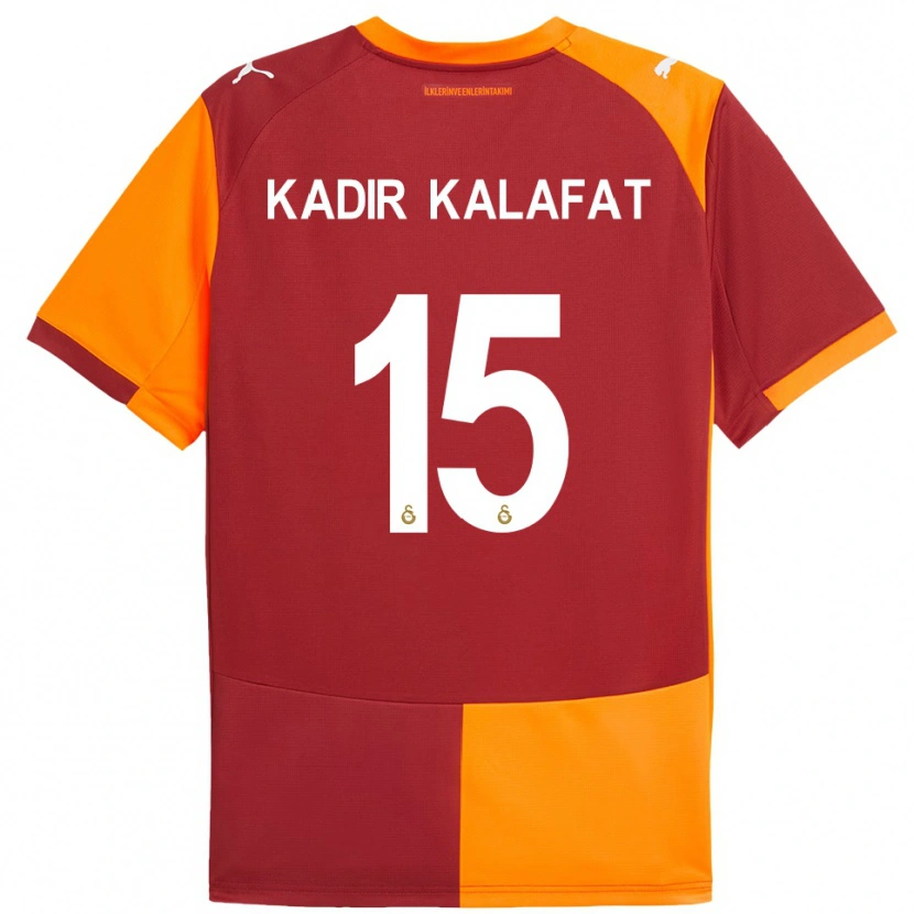Danxenレディースİsmail Kadir Kalafat#15赤とオレンジホームシャツ2025/26ジャージーユニフォーム