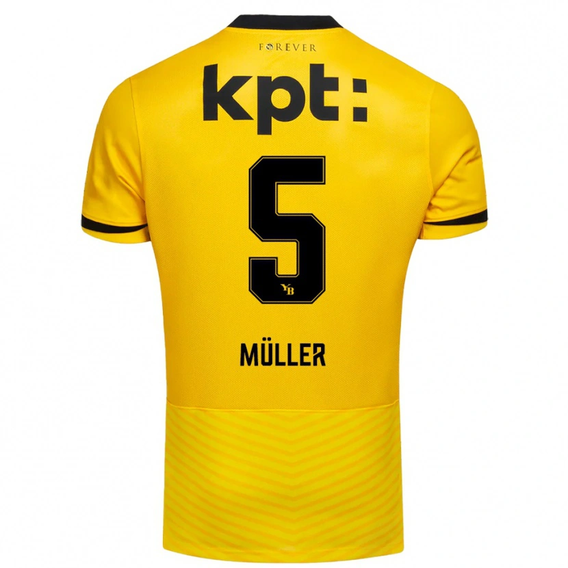 DanxenレディースLoy Müller#5黄色と黒ホームシャツ2025/26ジャージーユニフォーム