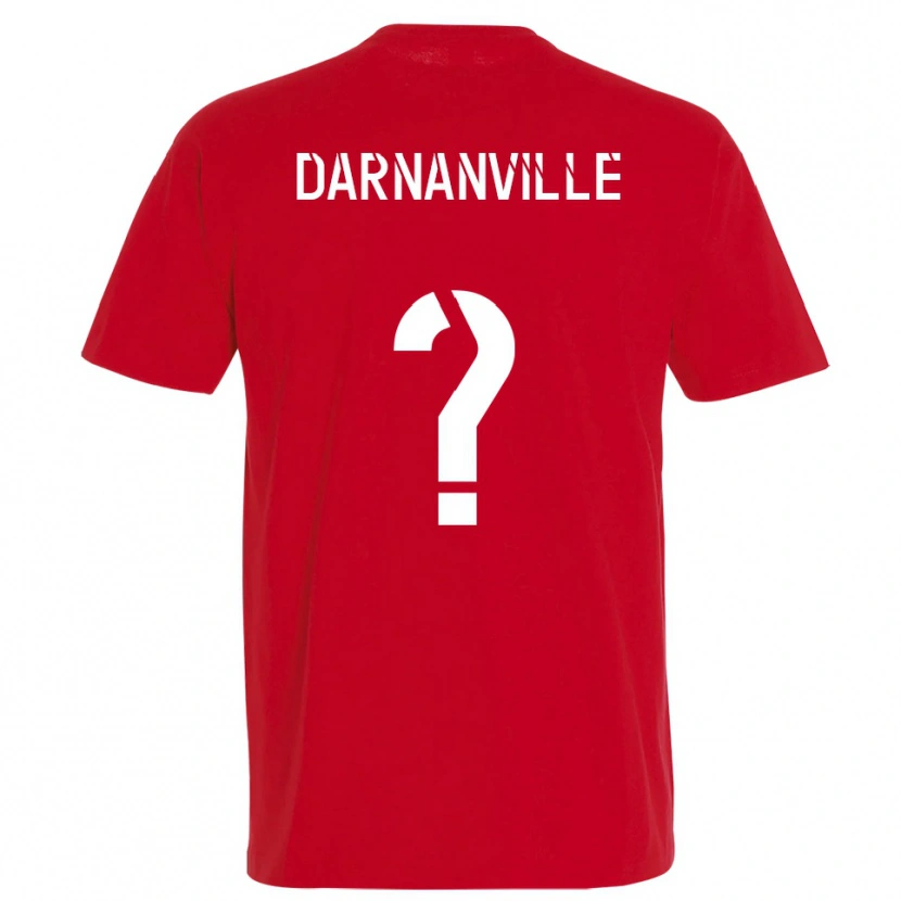DanxenレディースClément Darnanville#0赤 黄ホームシャツ2025/26ジャージーユニフォーム