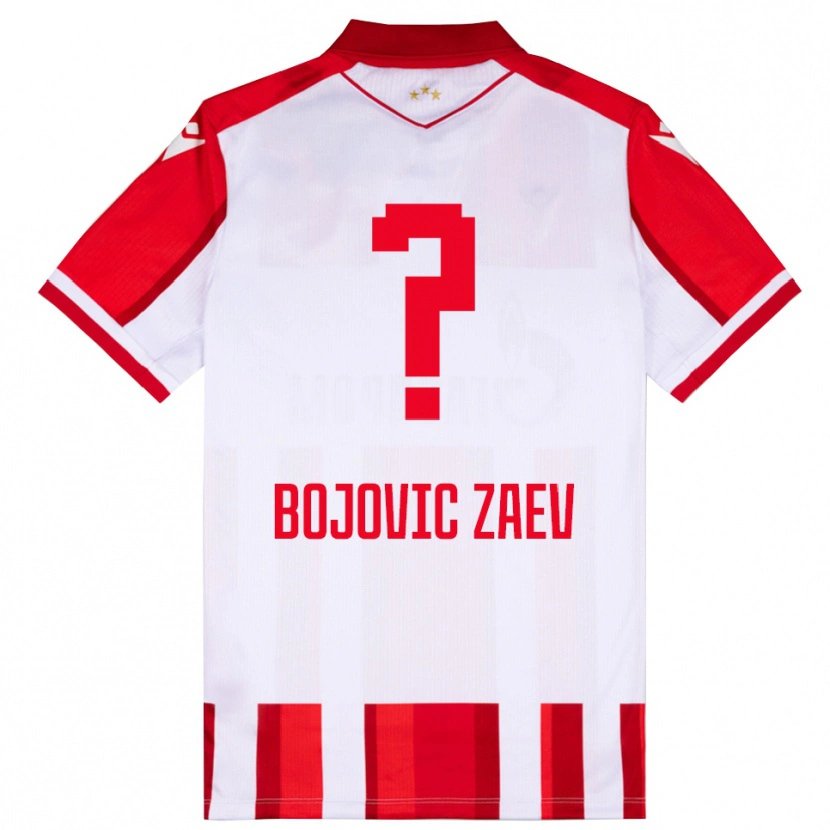 DanxenレディースDusan Bojovic Zaev#0赤と白ホームシャツ2025/26ジャージーユニフォーム
