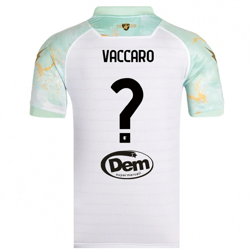 DanxenレディースCristian Vaccaro#0白と黒アウェイシャツ2025/26ジャージーユニフォーム