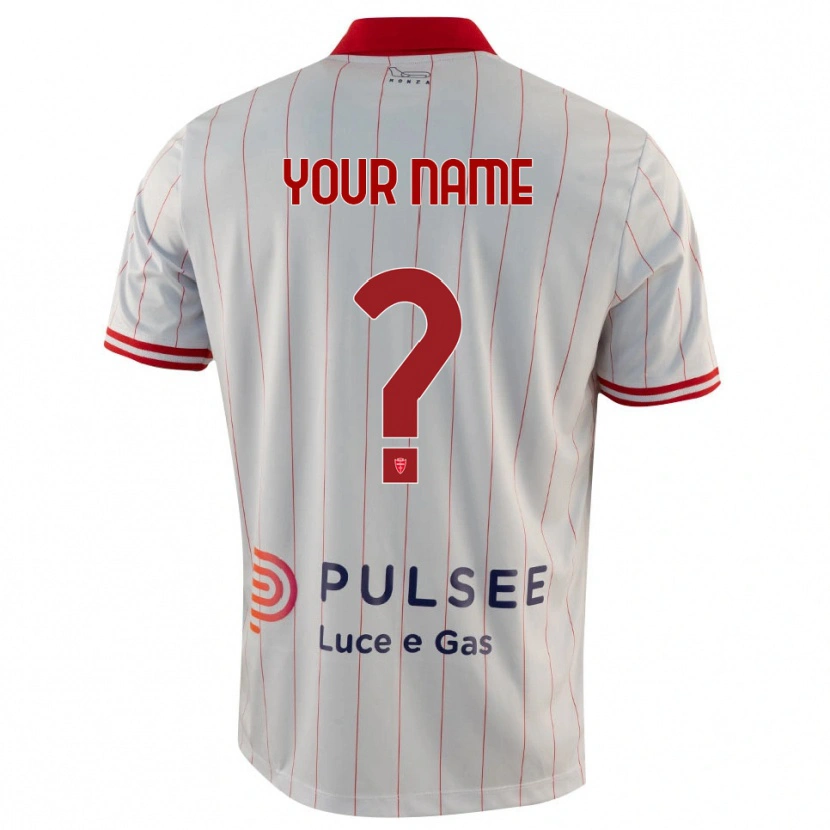 Danxenレディースあなたの名前#0白、赤、青アウェイシャツ2025/26ジャージーユニフォーム