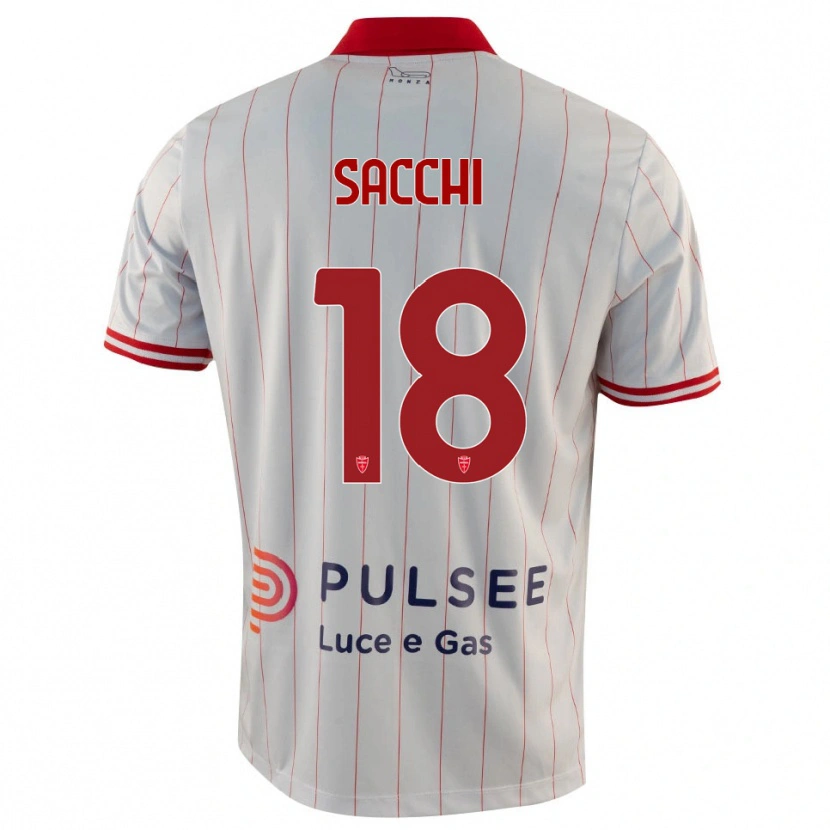 DanxenレディースRiccardo Sacchi#18白、赤、青アウェイシャツ2025/26ジャージーユニフォーム