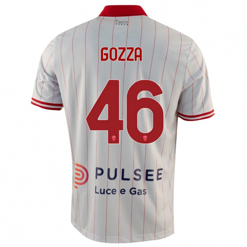 DanxenレディースLuca Gozza#46白、赤、青アウェイシャツ2025/26ジャージーユニフォーム