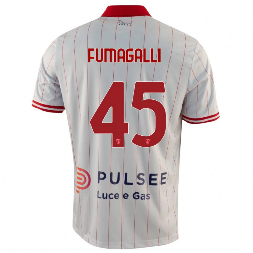 DanxenレディースValerio Fumagalli#45白、赤、青アウェイシャツ2025/26ジャージーユニフォーム