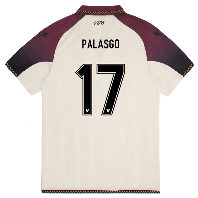 DanxenレディースGianmarco Palasgo#17クリームとバーガンディアウェイシャツ2025/26ジャージーユニフォーム