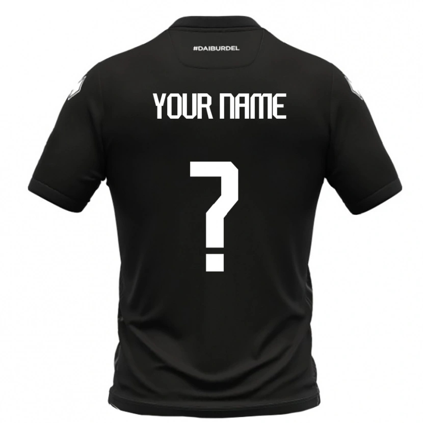 Danxenレディースあなたの名前#0黒と白アウェイシャツ2025/26ジャージーユニフォーム