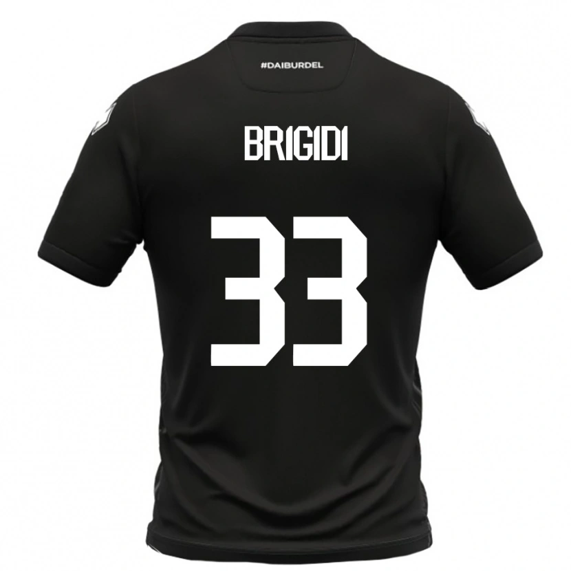 DanxenレディースMassimo Brigidi#33黒と白アウェイシャツ2025/26ジャージーユニフォーム