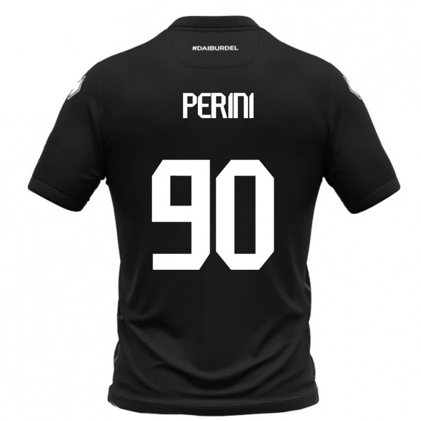 DanxenレディースGiovanni Perini#90黒と白アウェイシャツ2025/26ジャージーユニフォーム