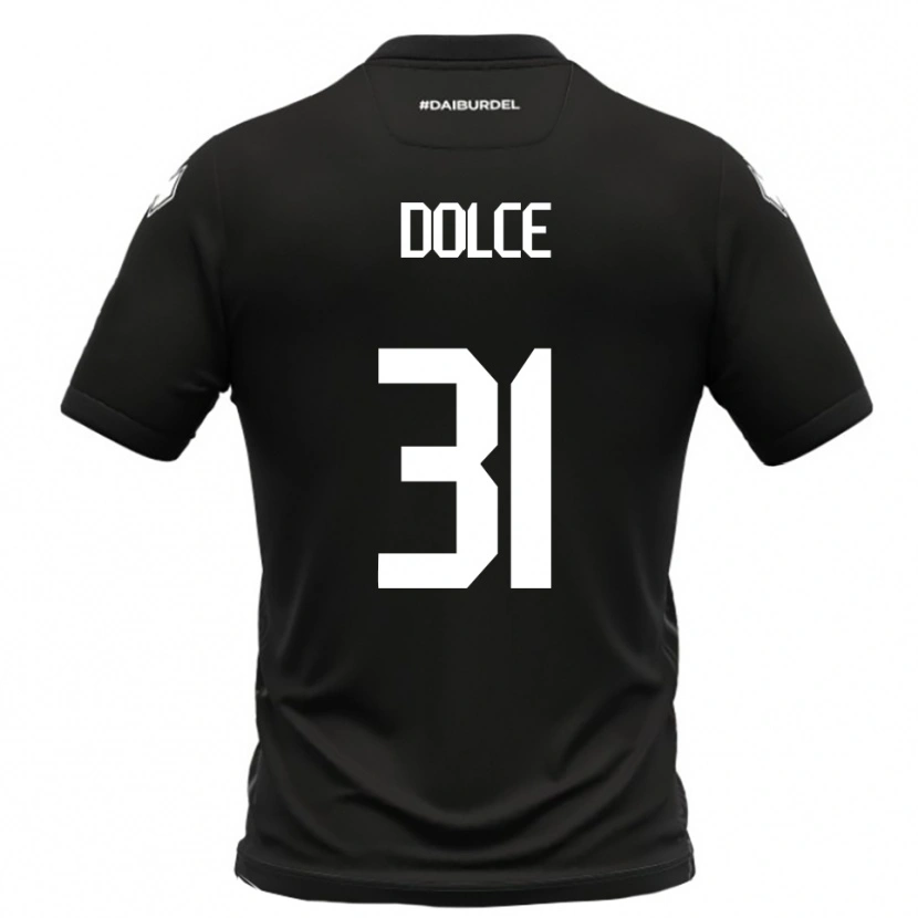 DanxenレディースAlessandro Dolce#31黒と白アウェイシャツ2025/26ジャージーユニフォーム