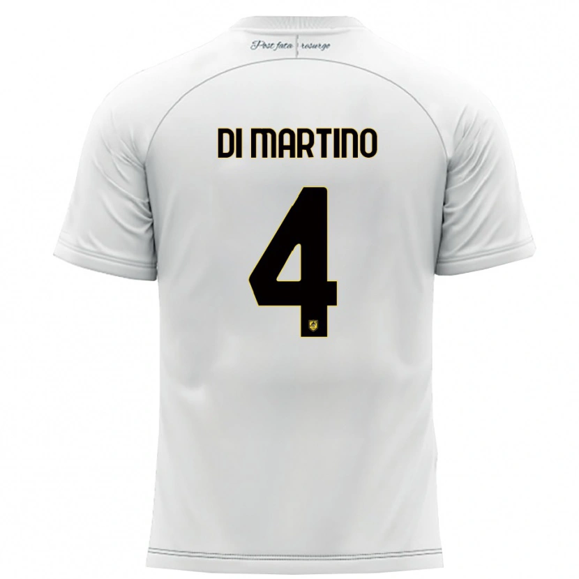 DanxenレディースMattia Di Martino#4白 黄アウェイシャツ2025/26ジャージーユニフォーム