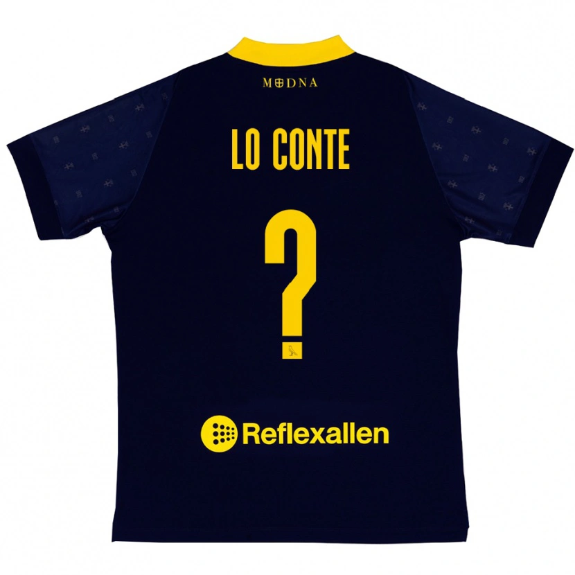 DanxenレディースChristian Lo Conte#0紺と黄色アウェイシャツ2025/26ジャージーユニフォーム
