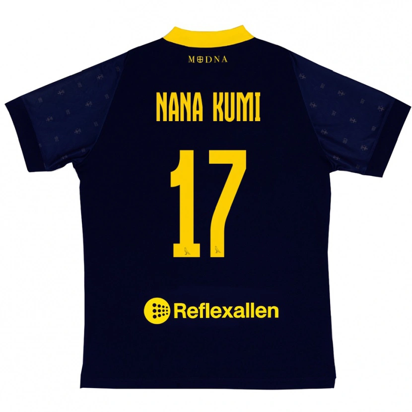 DanxenレディースRonald Nana Kumi#17紺と黄色アウェイシャツ2025/26ジャージーユニフォーム