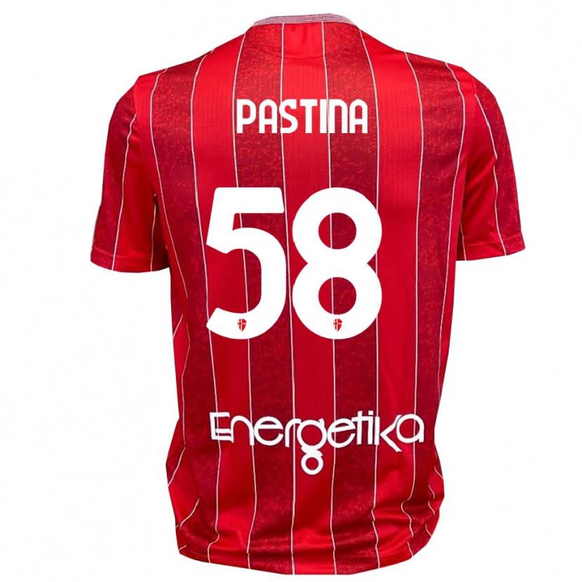 DanxenレディースChristian Pastina#58赤と白アウェイシャツ2025/26ジャージーユニフォーム