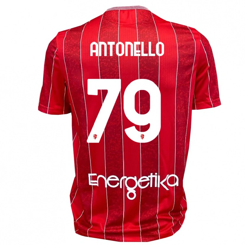 DanxenレディースAndrea Antonello#79赤と白アウェイシャツ2025/26ジャージーユニフォーム