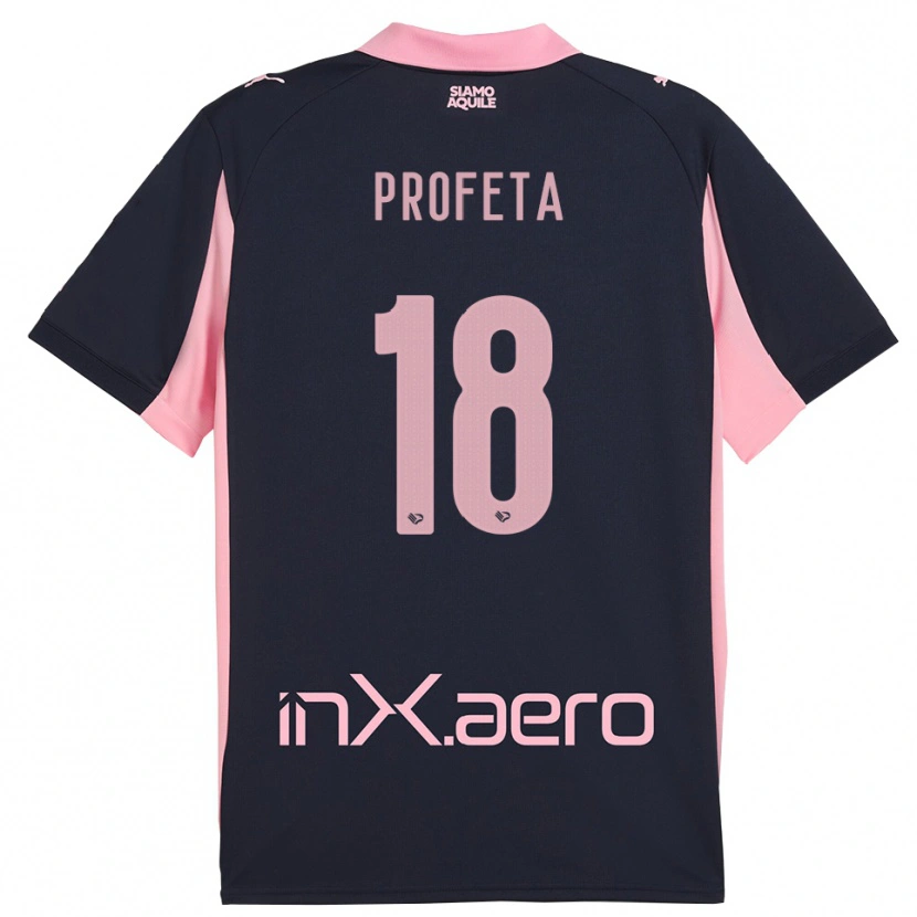 DanxenレディースAndrea Profeta#18紺とピンクアウェイシャツ2025/26ジャージーユニフォーム