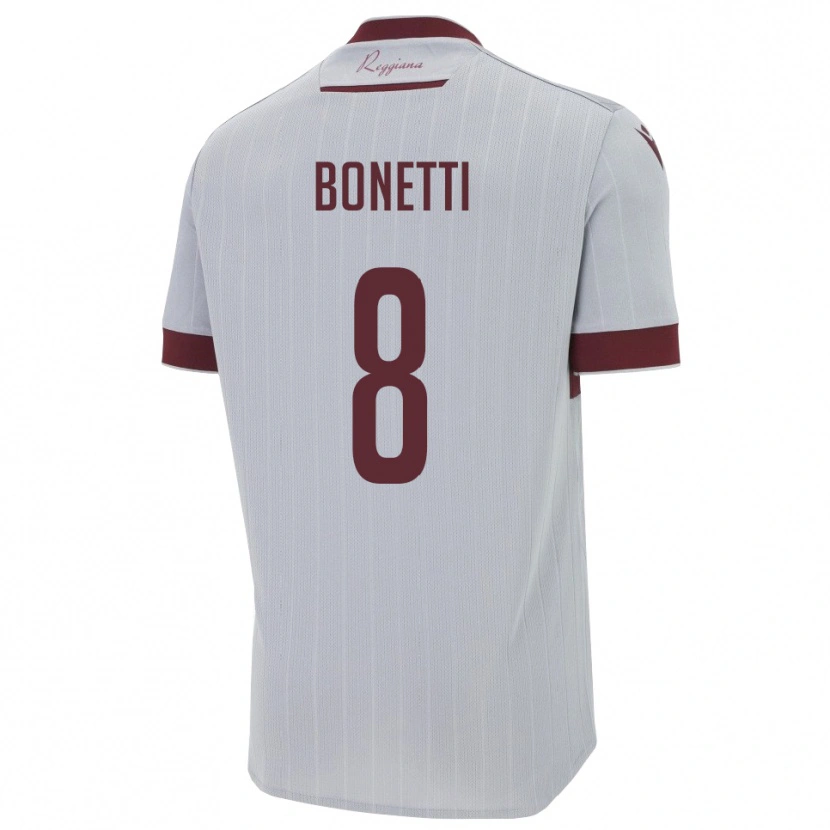 DanxenレディースSimone Bonetti#8バーガンディ 白アウェイシャツ2025/26ジャージーユニフォーム