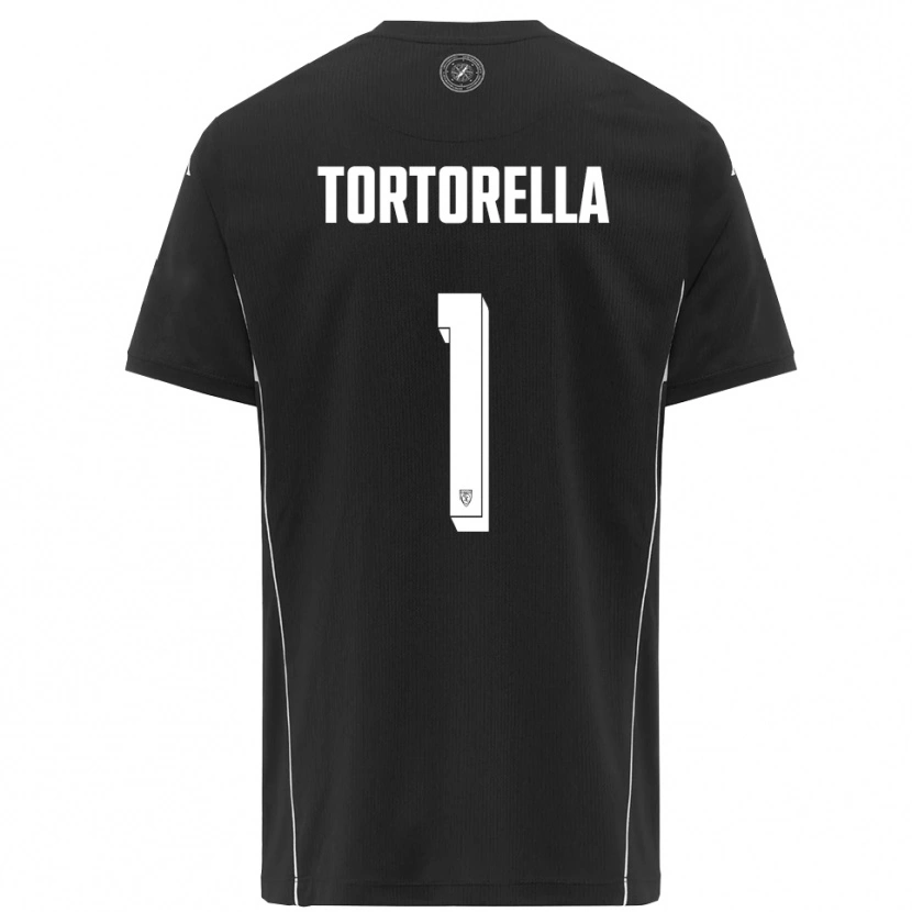 DanxenレディースDiego Tortorella#1黒と白アウェイシャツ2025/26ジャージーユニフォーム