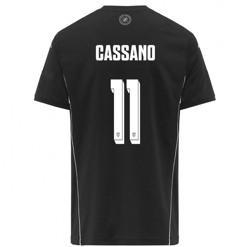 DanxenレディースArmando Cassano#11黒と白アウェイシャツ2025/26ジャージーユニフォーム