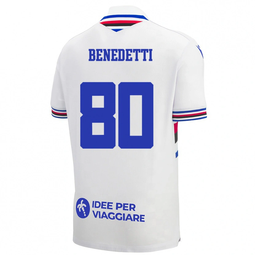 Danxenレディースレオナルド・ベネデッティ#80白、青、赤アウェイシャツ2025/26ジャージーユニフォーム