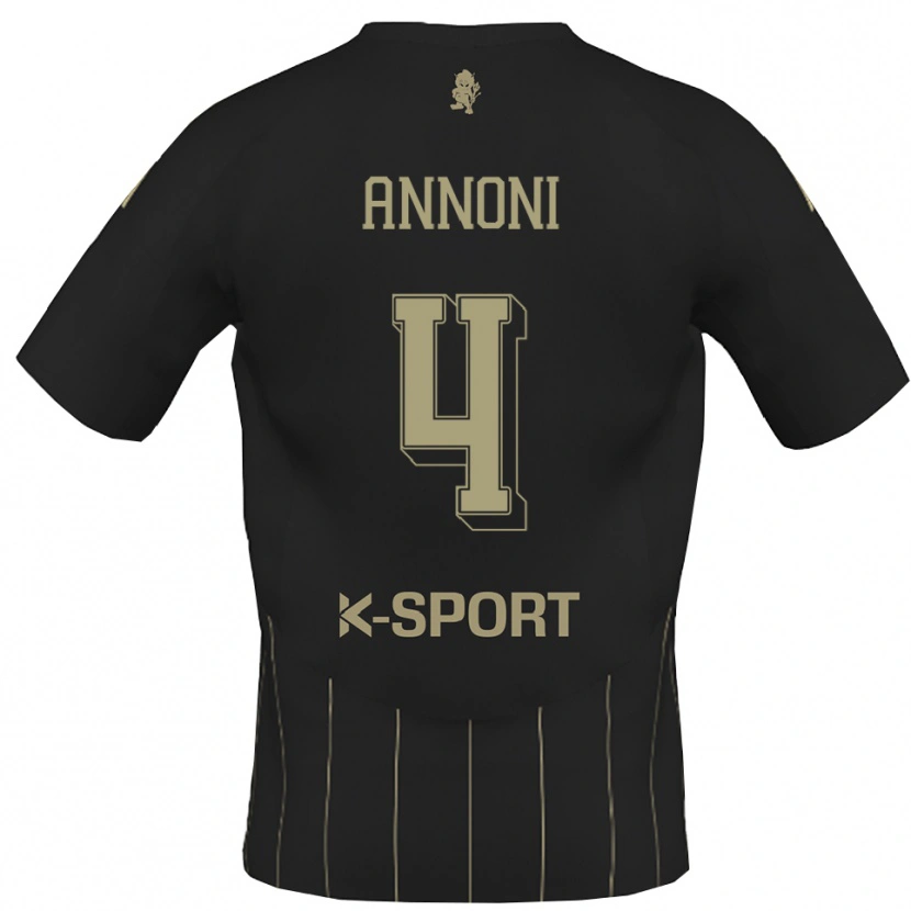 DanxenレディースTommaso Annoni#4グレー 白アウェイシャツ2025/26ジャージーユニフォーム