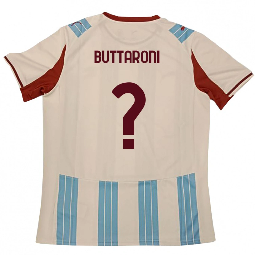 DanxenレディースCristiano Buttaroni#0水色と白アウェイシャツ2025/26ジャージーユニフォーム