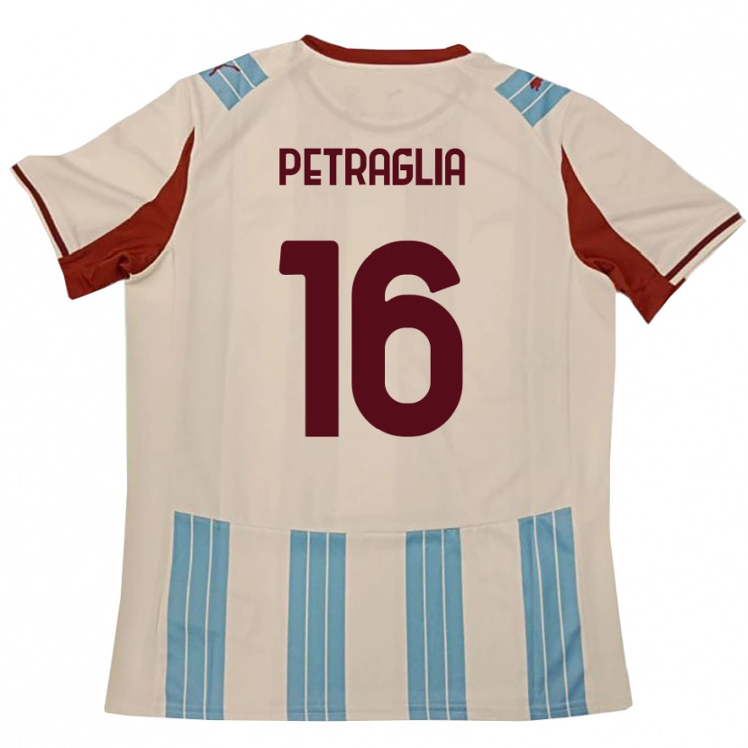 DanxenレディースChristian Petraglia#16水色と白アウェイシャツ2025/26ジャージーユニフォーム