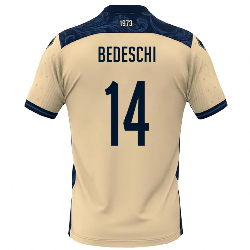 DanxenレディースDavide Bedeschi#14白と紺アウェイシャツ2025/26ジャージーユニフォーム