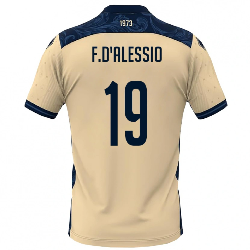 DanxenレディースFrancesco D'alessio#19白と紺アウェイシャツ2025/26ジャージーユニフォーム