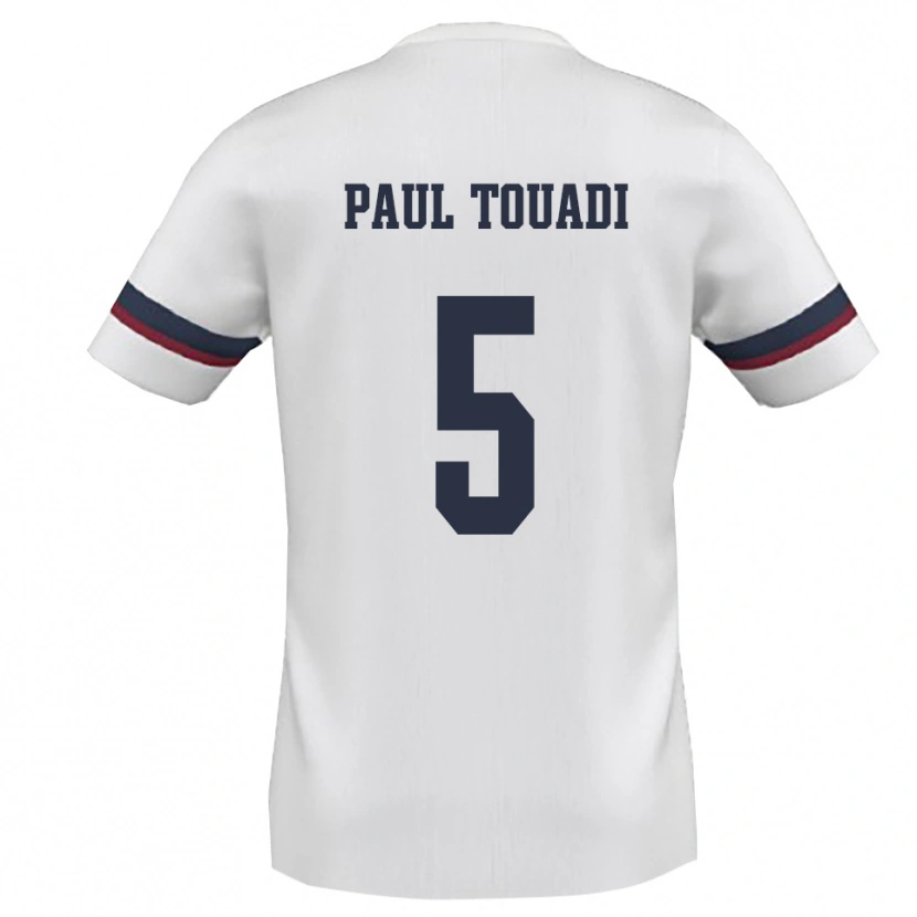 DanxenレディースJean Paul Touadi#5白と赤アウェイシャツ2025/26ジャージーユニフォーム