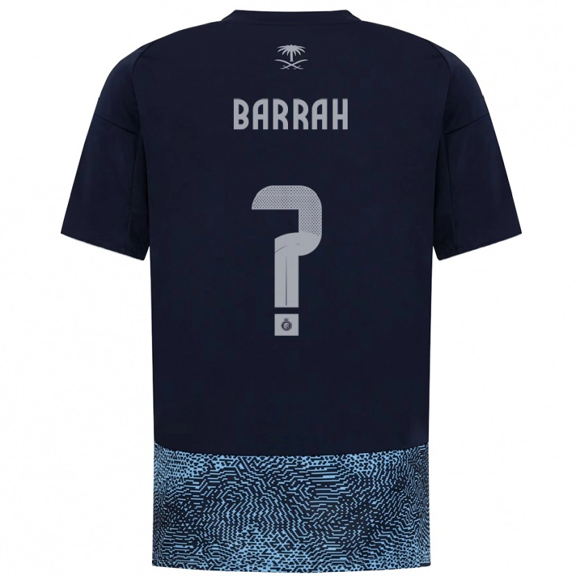 DanxenレディースMuhannad Barrah#0紺と水色アウェイシャツ2025/26ジャージーユニフォーム