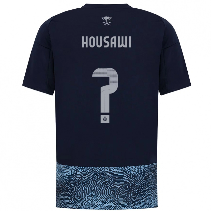 DanxenレディースAsser Housawi#0紺と水色アウェイシャツ2025/26ジャージーユニフォーム