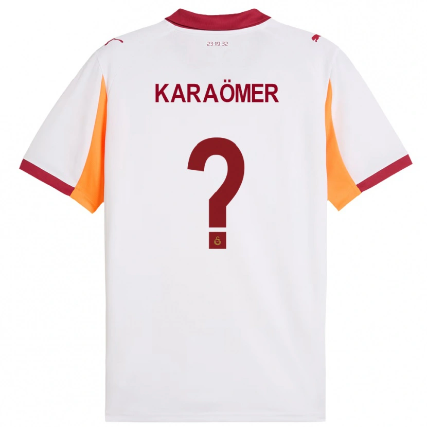 DanxenレディースArda Karaömer#0白と赤アウェイシャツ2025/26ジャージーユニフォーム